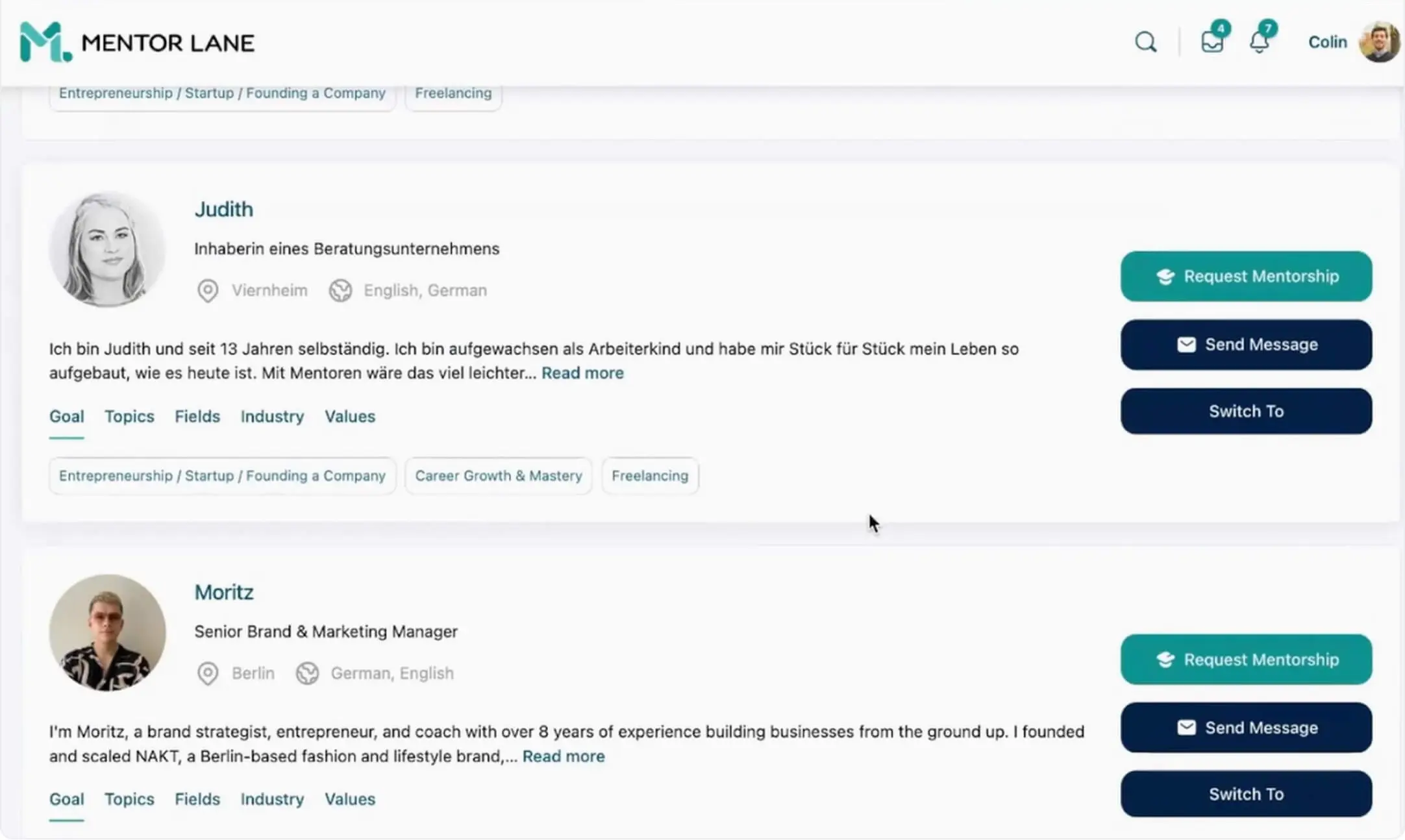 Getting started with Mentor Lane